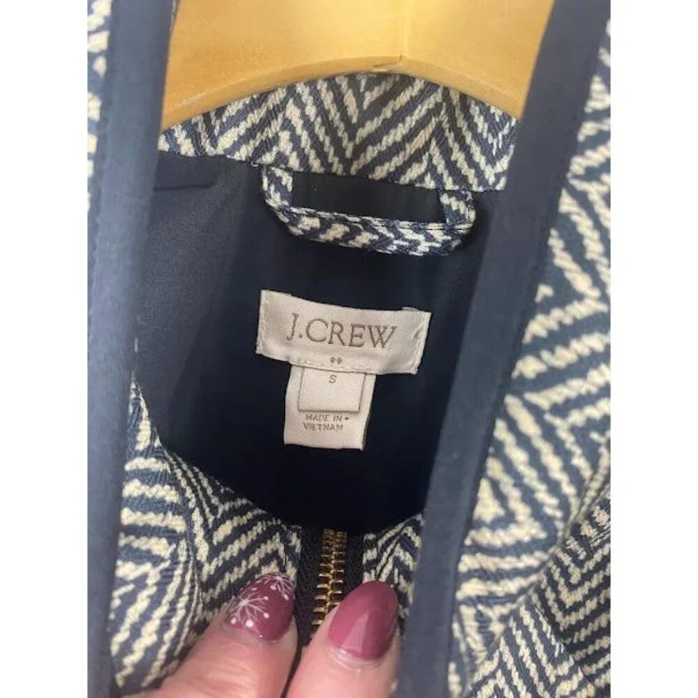 J Crew Excursion Puffer Down Herringbone‎ Vest Women's Small.